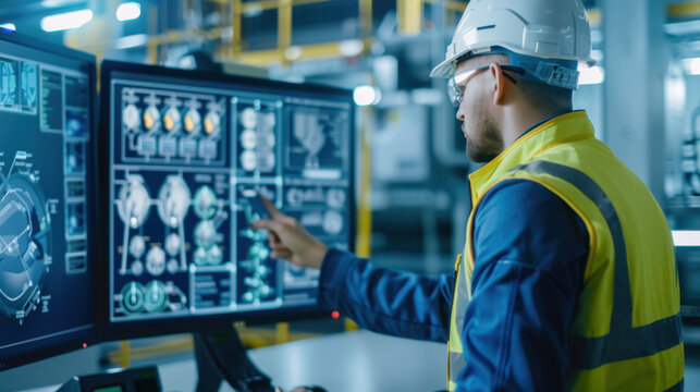 Engineers designing smart industrial solutions