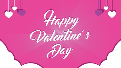 pink love valentines background, cute  valentine background