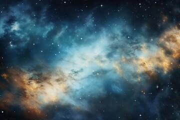 Fototapeta premium Beautiful big space explosion in universe. Abstract background with shining stars and milky way. Galaxy, neutron star in the space. Science and astronomy concept