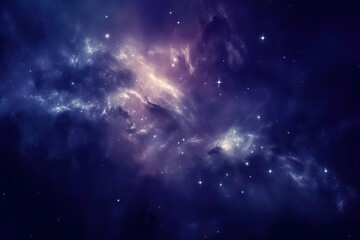 Naklejka premium Beautiful big space explosion in universe. Abstract background with shining stars and milky way. Galaxy, neutron star in the space. Science and astronomy concept