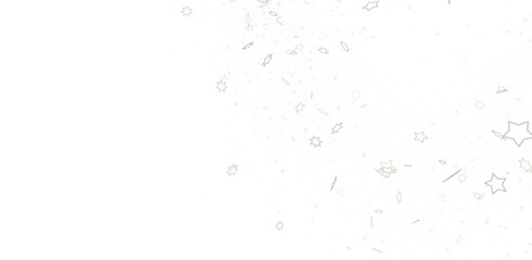 XMAS Stars - A gray whirlwind of golden snowflakes and stars. New