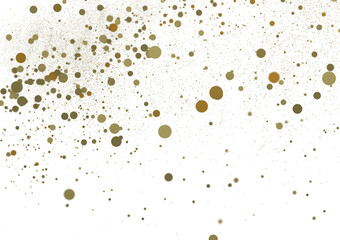 Shimmering Bliss: Mesmeric 3D Illustration Depicting Glistening gold Confetti