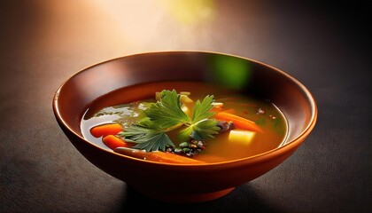 Hearty Vegetable Soup with Fresh Herbs