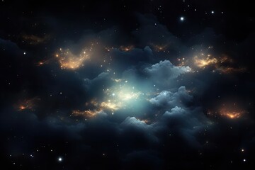 Fototapeta premium Beautiful big space explosion in universe. Abstract background with shining stars and milky way. Galaxy, neutron star in the space. Science and astronomy concept
