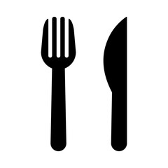 Spoon and fork icon template
