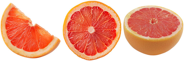 Assorted citrus fruits including limes and lemons isolated on transparent background