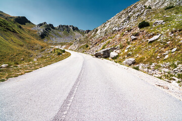 View from one of the highest roads in Greece, the Baros pass.