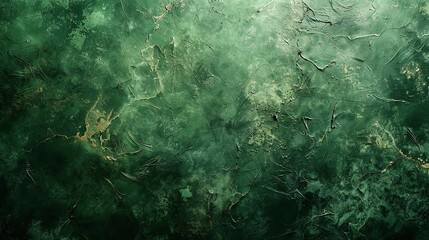 Obraz premium Green Grunge Background with Rough Marbled Stains and Distressed Texture