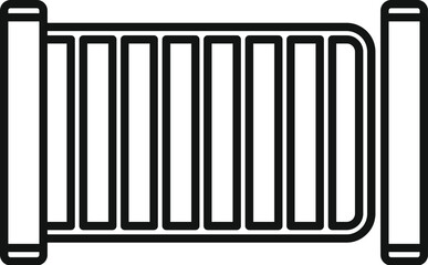 Modern electric heater providing warmth during the cold winter season, ensuring a cozy and comfortable indoor environment