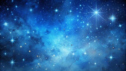 Night sky with stars texture of blue sky with overlight and noise techniques, night sky, stars, texture, blue sky