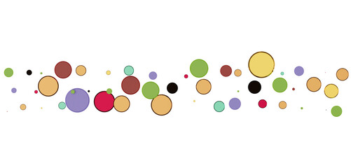 Multicolor confetti abstract background with a lot of falling pieces, isolated on a white background.