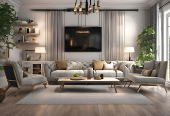 Fototapeta premium modern living room