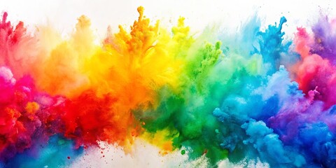 Fototapeta premium Colorful watercolor background with vibrant and abstract paint strokes, watercolor, colorful, abstract, vibrant, art