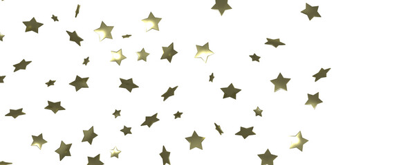 Stellar Christmas Symphony: Exquisite 3D Illustration of Falling Stars in Harmonious Motion for the Holidays