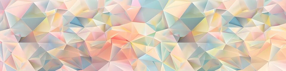 Obraz premium A background of various shades and colors of triangles, in a low poly style, with soft gradients and a modern aesthetic. 