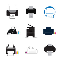 printer logo vector