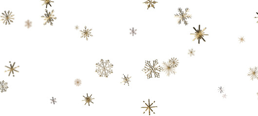 Snowflake Dance: Radiant 3D Illustration Showcasing Falling Christmas Snowflakes in Harmony