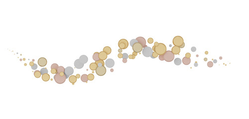 Gilded Celebration: Magnificent 3D Illustration of a Grand gold Confetti Event