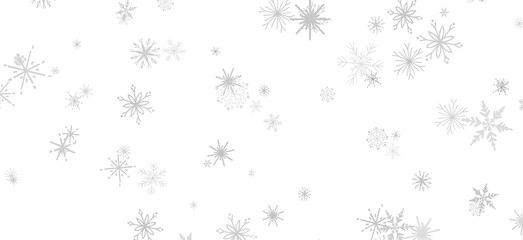 Snowflake Dance: Radiant 3D Illustration Showcasing Falling Christmas Snowflakes in Harmony