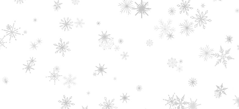 Snowflake Dance: Radiant 3D Illustration Showcasing Falling Christmas Snowflakes in Harmony