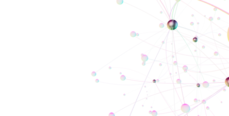 Abstract 3d rendering of network concept. Modern background. Futuristic shape with spheres and lines. Design for poster, cover,