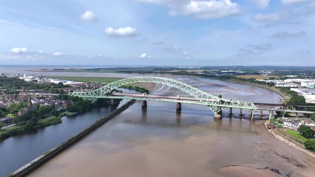 Iron Bridge Spanning the River Mersey