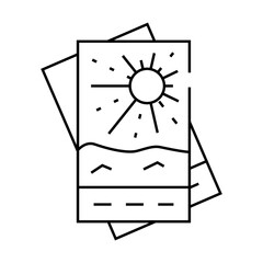 cards magis accessory line icon vector. cards magis accessory sign. isolated contour symbol black illustration