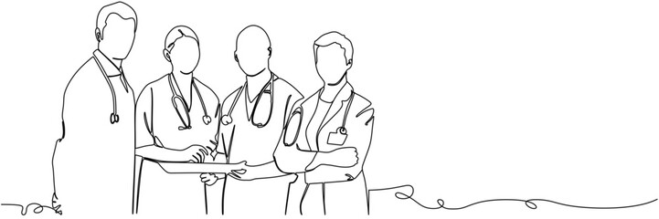 line art doctor illustration  background