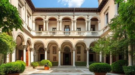 Courtyard of a Historic Italian Palace