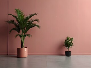 Fototapeta premium green plant in a modern interior