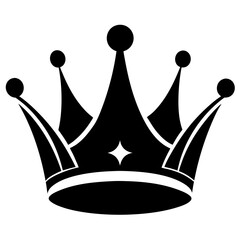 black crown, crown silhouette, King crown vector art, queen crown icon, Holiday t shirt, crown Vector illustration, crown Line art, cartoon drawn trendy logo, eps, svg