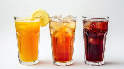 Three Refreshing Drinks with Ice