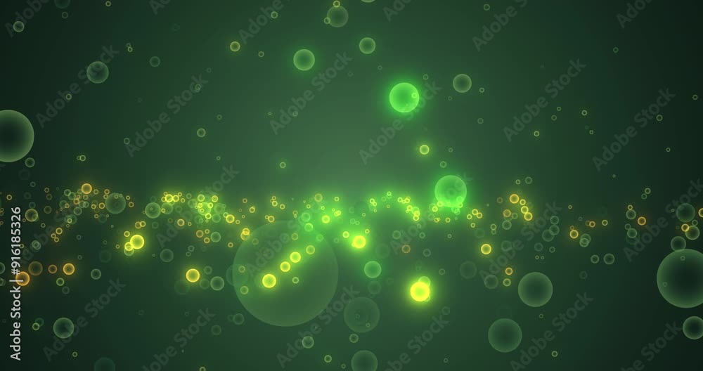 Poster Circle, network and connection for abstract, animation or cyberspace for future. Technology, software or shape graphic for cybersecurity, development and cloud computing innovation for deep web