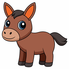 Black mule, mule silhouette, mule vector art, animal icon, Holiday t shirt, mule Vector illustration, mule Line art, pet cartoon drawn trendy logo, eps, svg