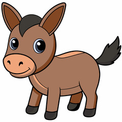 Black mule, mule silhouette, mule vector art, animal icon, Holiday t shirt, mule Vector illustration, mule Line art, pet cartoon drawn trendy logo, eps, svg