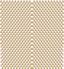 an orange and white pattern on a white background