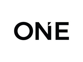 initial number one logo symbol vector template 