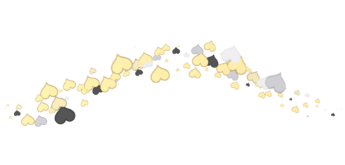 realistic isolated heart confetti on the transparent background for decoration and covering. Concept of Happy Valentine's Day, wedding and anniversary