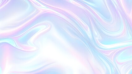 Obraz premium Holographic background seamless trendy iridescent light foil texture. Soft holographic pastel unicorn marble background pattern. Modern pearlescent blurry abstract swirl illustration. 