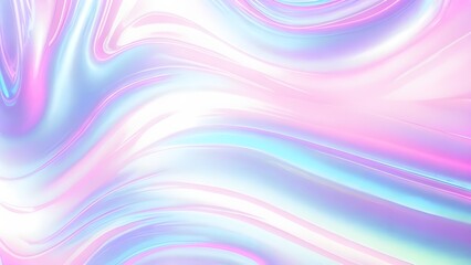 Holographic background seamless trendy iridescent light foil texture. Soft holographic pastel unicorn marble background pattern. Modern pearlescent blurry abstract swirl illustration.	