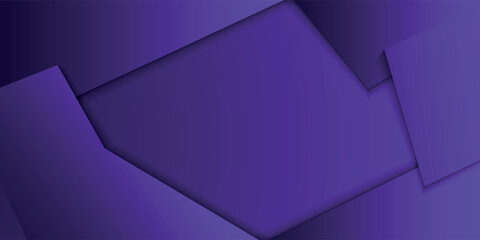 Abstract geometric purple 3D background overlapping on dark space with cutout effect decoration. Minimalist graphic design element arrow style concept, vector illustration.