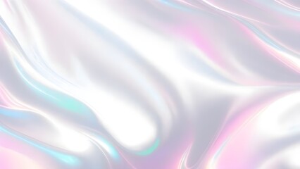 Holographic background seamless trendy iridescent light foil texture. Soft holographic pastel unicorn marble background pattern. Modern pearlescent blurry abstract swirl illustration.	