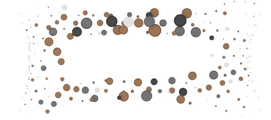 gold confetti background, isolated on transparent background