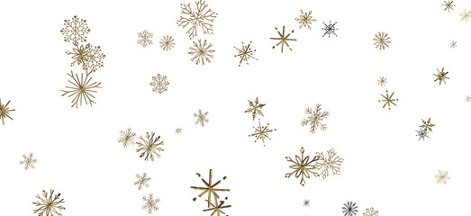 Snowflakes and bokeh lights on the blue Merry Christmas background. 3D render