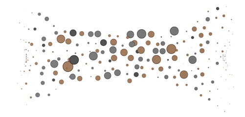 Multicolor confetti abstract background with a lot of falling pieces, isolated on a white background.