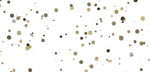 Sprinkle of Success: Spectacular 3D Illustration Showcasing Cascading gold Confetti