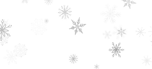 Snowflakes and bokeh lights on the blue Merry Christmas background. 3D render