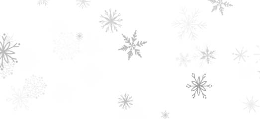 Snowflakes and bokeh lights on the blue Merry Christmas background. 3D render