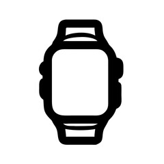 smartwatch silhouette vector