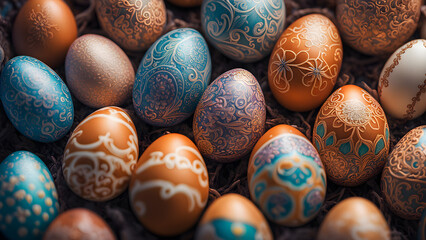 Easter eggs in Easter Day